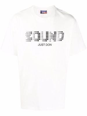 Just Don Sound-print short-sleeve T-shirt - White