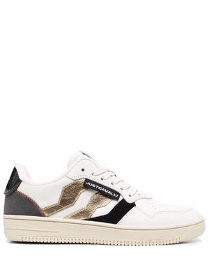 Just Cavalli side logo-patch sneakers - White