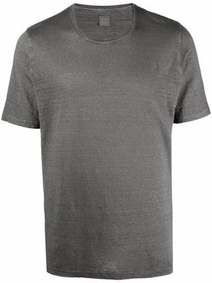 120% Lino short-sleeve linen T-shirt - Grey