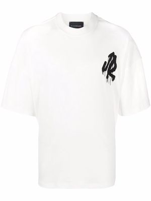 John Richmond graffiti logo-print short-sleeve T-shirt - White