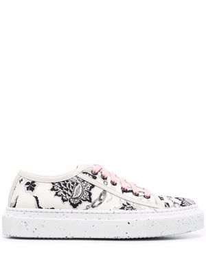 ETRO paisley print lace-up sneakers - Neutrals