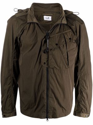 C.P. Company zip-up hooded jacket - Green