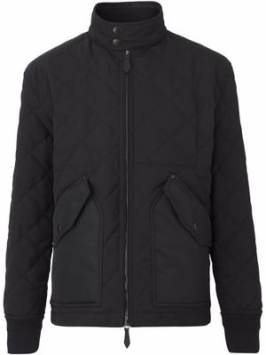 Burberry diamond-quilted thermoregulated jacket - Black