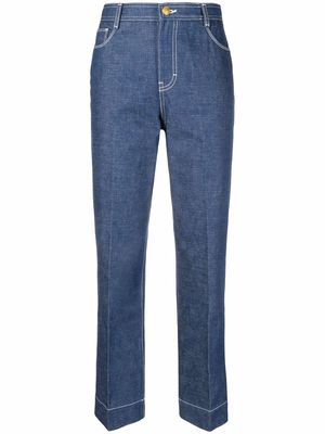 Tory Burch straight-leg denim jeans - Blue