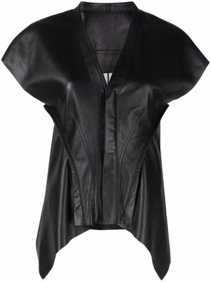 Rick Owens Naska leather vest - Black