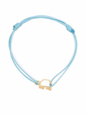 Aliita Tortuga cord bracelet - Blue