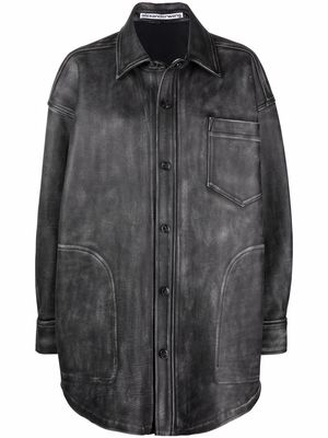Alexander Wang oversized shirt jacket - Black