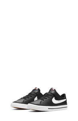 Nike Court Legacy Sneaker in Black/White/Light Brown