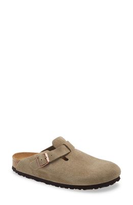 Birkenstock Boston Soft Footbed Clog in Taupe