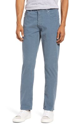 AG Everett Slim Straight Leg Corduroy Jeans in Blue Avenue