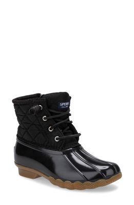 Sperry Kids Saltwater Duck Boot in Black/Black