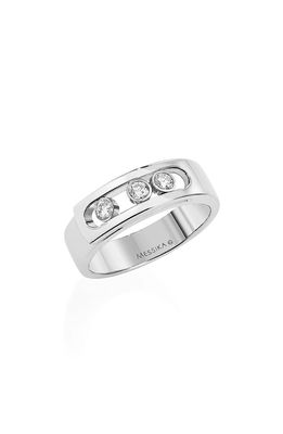 Messika Move Noa Diamond Band Ring in White Gold