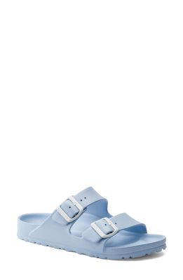 Birkenstock Essentials Arizona Waterproof Slide Sandal in Soft Blue