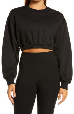 Alo Devotion Crop Sweatshirt in Black
