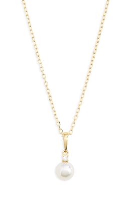 Mikimoto Cultured Pearl Pendant Necklace in 18K Gold