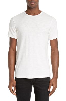 rag & bone Slim Fit Slubbed Cotton T-Shirt in White