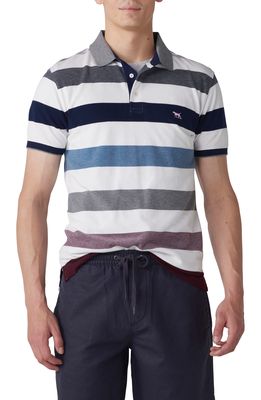 Rodd & Gunn Thurso Stripe Polo in Snow