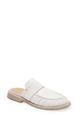 Marsell Alluce Loafer Mule in Optical White Suola Naturale