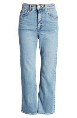 & Other Stories High Waist Flare Crop Jeans in Fisher Blue