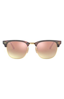 Ray-Ban Standard Clubmaster 51mm Sunglasses in Copper Flash