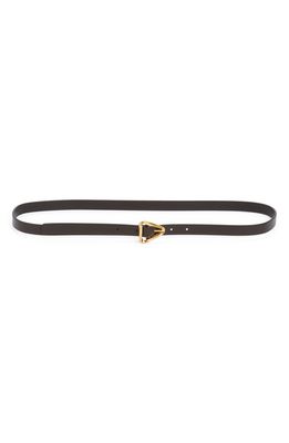 Bottega Veneta Grasp Leather Belt in Fondant-Gold