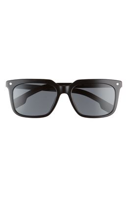 Burberry 56mm Square Sunglasses in Black/Dark Grey