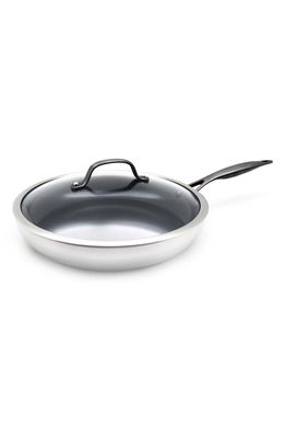 GreenPan 12-Inch Venice Pro Stainless Steel Ceramic Nonstick Fry Pan with Lid