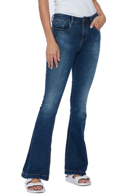HINT OF BLU Fun Flare Jeans in Wave Blue