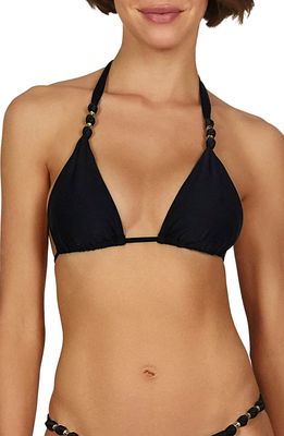 ViX Swimwear Paula Solid Bikini Top in Black