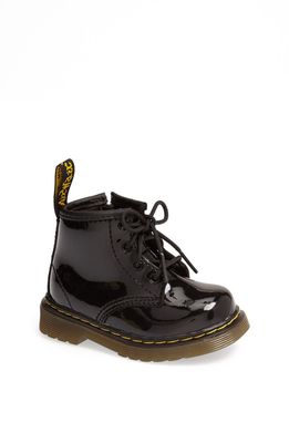 Dr. Martens 'Brooklee' Patent Leather Boot in Black Patent