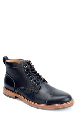 Warfield & Grand Grimes Cap Toe Lace-Up Boot in Black