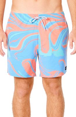 Rip Curl Party Pack Volley Swim Trunks in Baltic Teal 7093