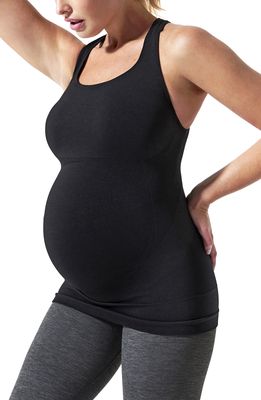 BLANQI SportSupport Maternity Support Crossback Tank in Deepest Black