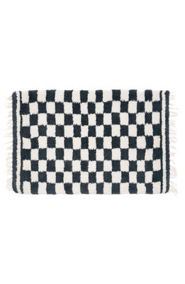 Morrow Soft Goods Azia Wool Shag Rug in Navy /Natural