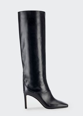 85mm Mahesa Tall Leather Boots