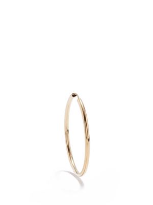Jacquie Aiche - Tube 14kt Gold Single Hoop Earring - Womens - Gold