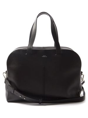 A.P.C. - Betty Grained-leather Holdall - Mens - Black