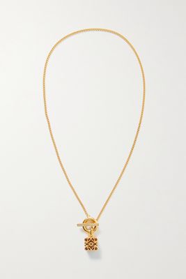 Loewe - Anagram Gold-plated Necklace - one size