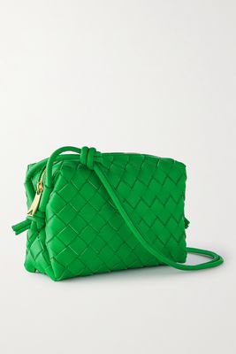 Bottega Veneta - Loop Mini Intrecciato Leather Shoulder Bag - Green