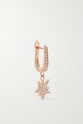 Diane Kordas - 18-karat Rose Gold Diamond Single Earring - one size