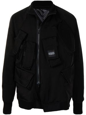Julius logo patch jacket - Black