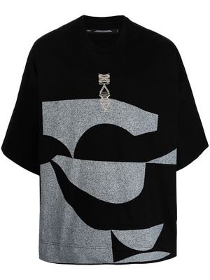 Julius graphic-print cotton T-shirt - Black