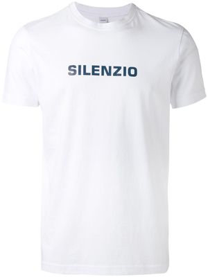 ASPESI 'Silenzio' print T-shirt - White