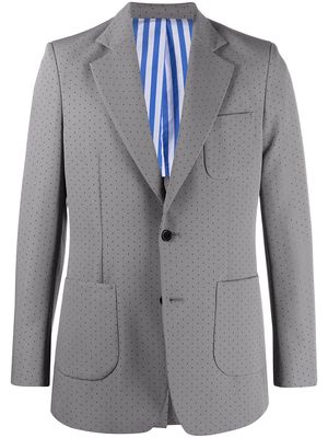 Viktor & Rolf perforated-detail single-breasted suit - Grey