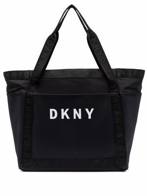Dkny Kids logo-print tote bag - Black