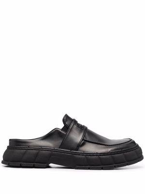 Virón backless chunky-sole loafers - Black