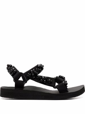 Arizona Love Trekky pearl-embellished sandals - Black