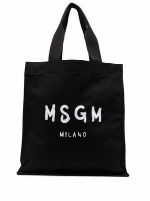 MSGM logo-print tote bag - Black
