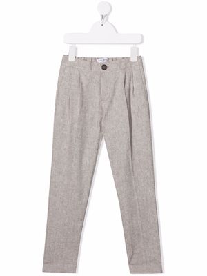 Paolo Pecora Kids mid-rise slim-fit trousers - Neutrals