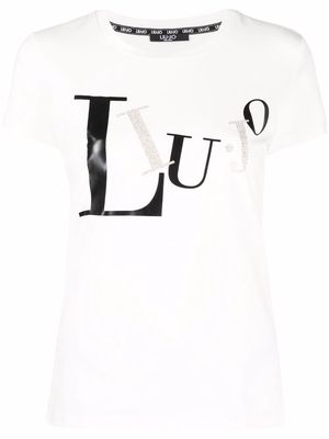 LIU JO logo-print cotton T-Shirt - White